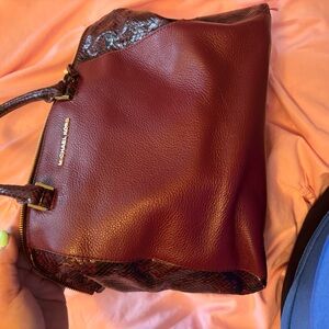 Michael Kors Burgundy Tote Bag